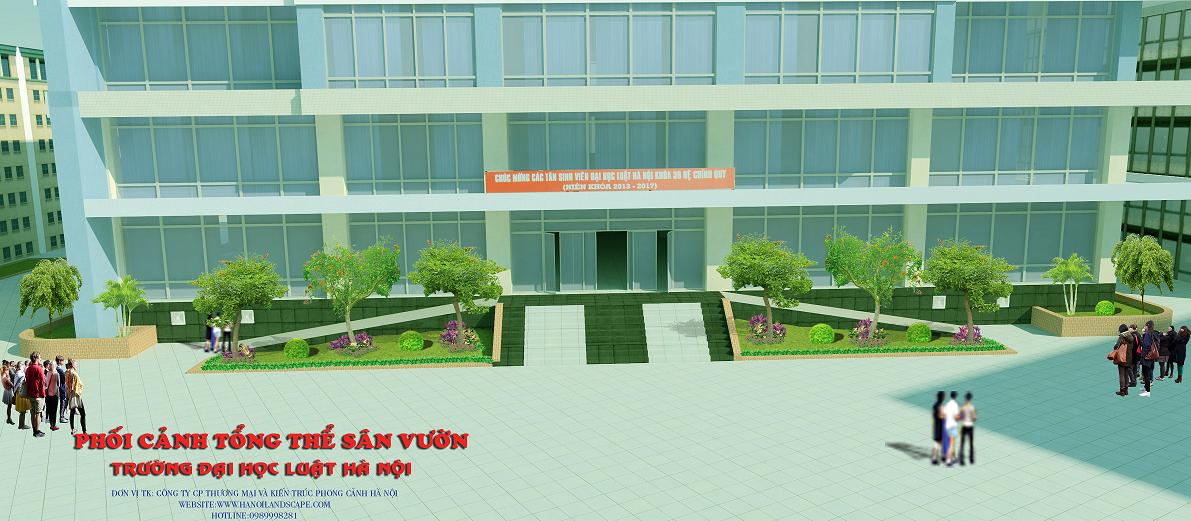 Thi công cảnh quan trường học